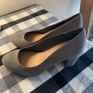 Torrid Gray Heels 8.5W
